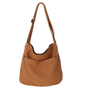 Canvas Tote Bag Large Hobo Crossbody Handbags Casual Shoulder Purse :D